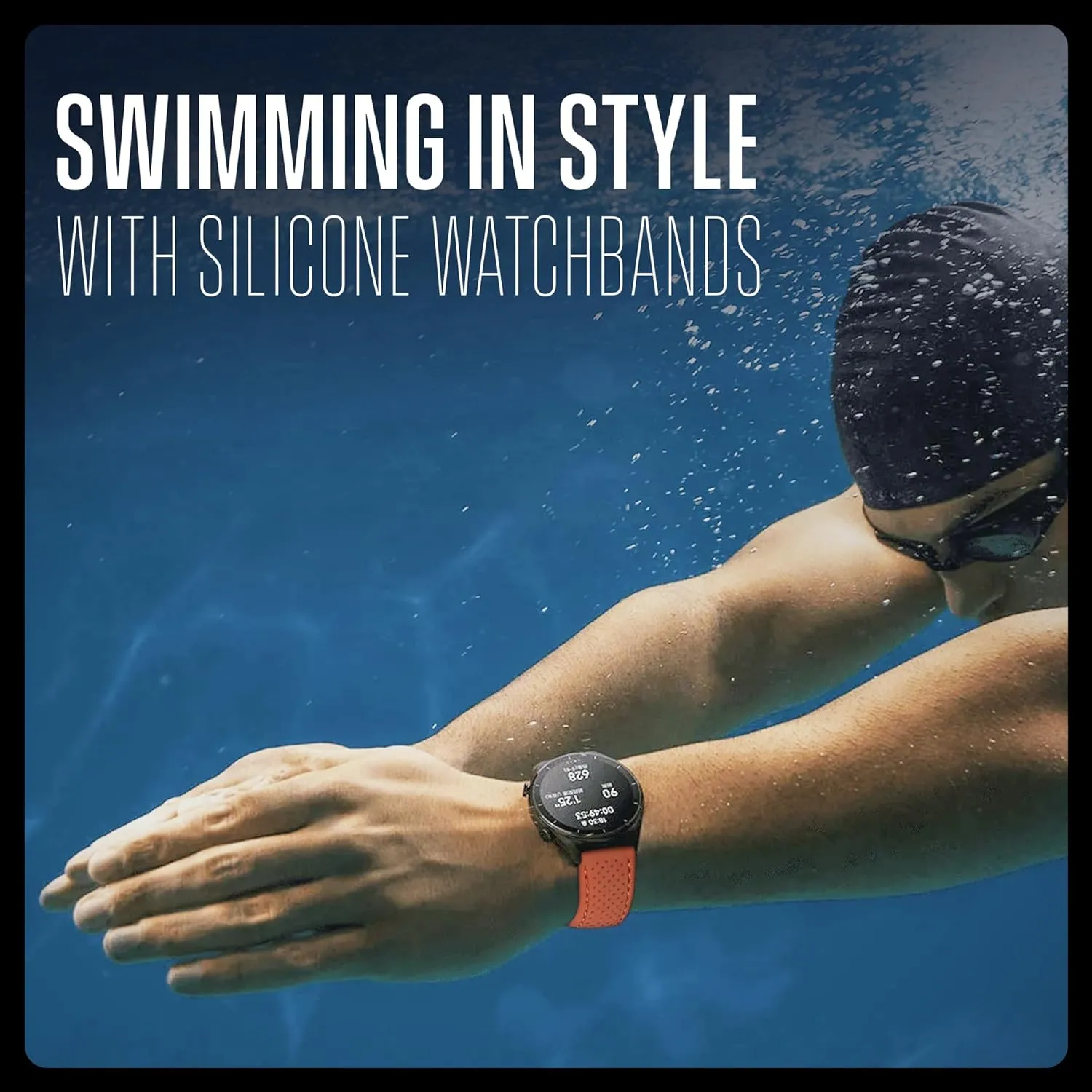 - Compatible with Regular & Smart Watch Bands ALPINE logic Sporty Premium Soft Silicone Adjustable Watch Band - Replacement Rubber Watch Bands for Women & Men - Waterproof Quick Release Watch Straps 