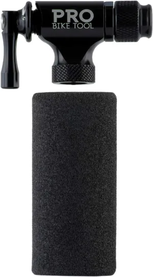 - No CO2 Cartridges Included Pro Bike Tool CO2 Inflator Quick & Easy - Presta & Schrader Valve Compatible - peregrine heighten split Bicycle Tyre Pump for Road & Mountain Bikes - Insulated Sleeve 