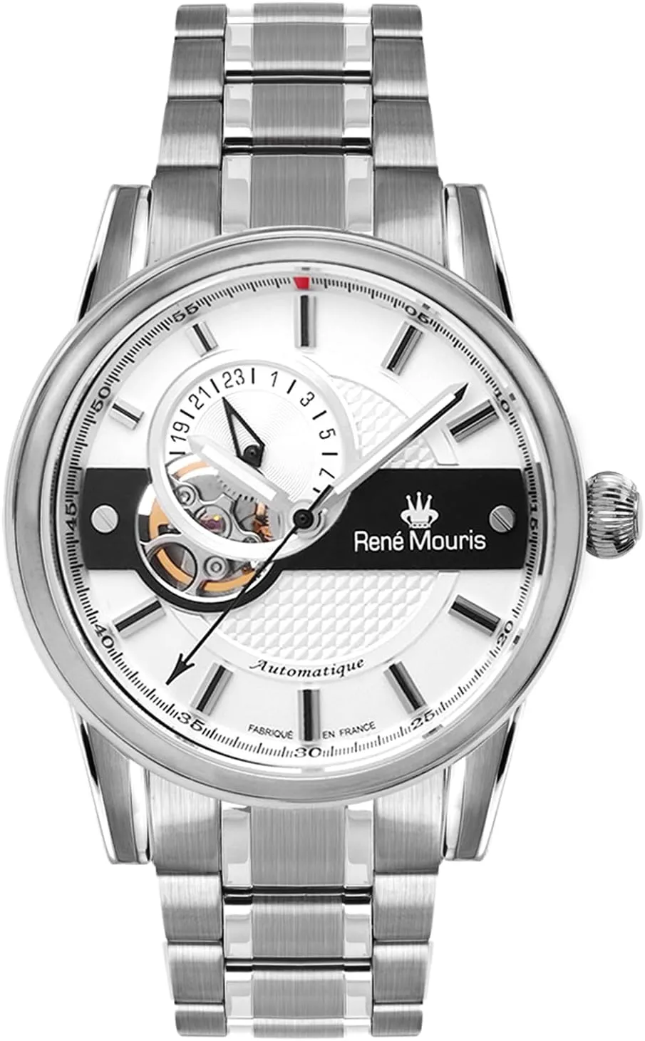 - Sapphire Coated Mineral Crystal - 100M Waterproof Wrist Watches with 316L Stainless inanimate Oregon board compute Steel Band. Ren�� Mouris Orion Automatic Watches for Men - 44MM 316L Stainless Steel Watch 