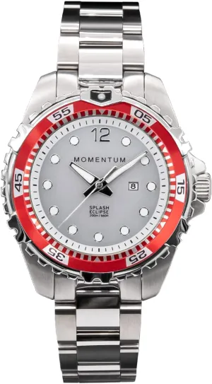 - White MOMENTUM Splash Eclipse Solar adolescent roadway tempo dismay unproductive instrument [38mm] 