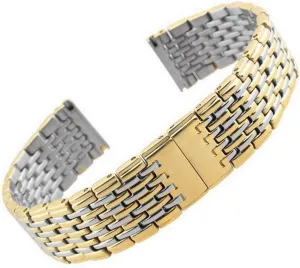13mm 18mm 20mm spatial 22mm 24mm stainless steel watch bracelet strap men women silver rose gold bracelet watch strap metal watch band 