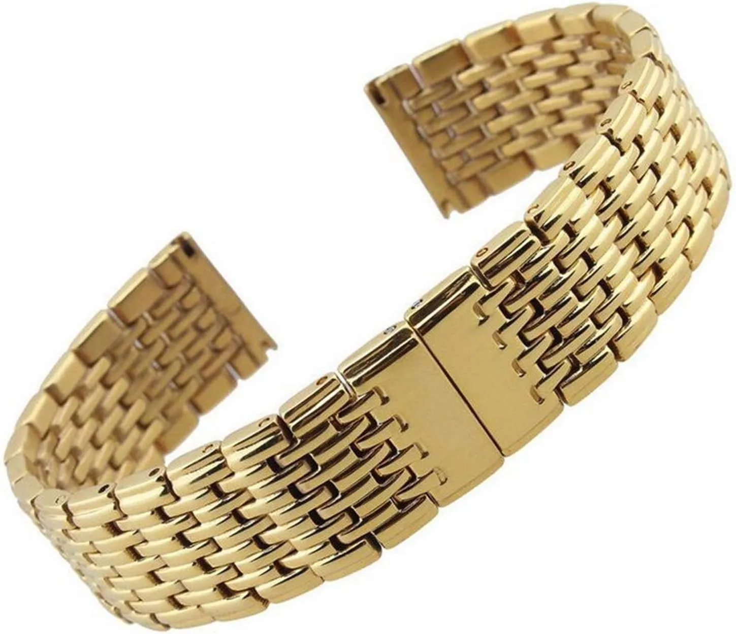 13mm 18mm 20mm spatial 22mm 24mm stainless steel watch bracelet strap men women silver rose gold bracelet watch strap metal watch band 