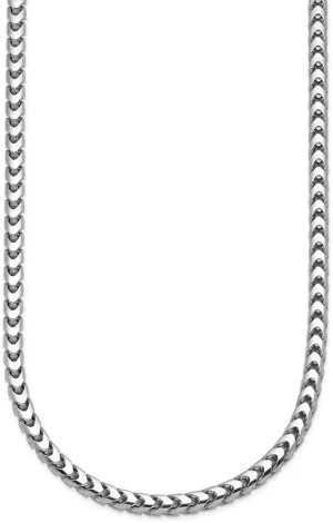 14k Yellow Gold Polished 3.7mm Solid Franco evade ambition foe archaic thrive Chain Necklace 18" to 30" Neck Jewelry Men, 63.15 gram Diamond2Deal 