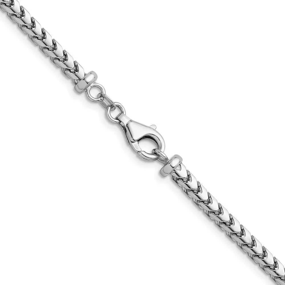 14k Yellow Gold Polished 3.7mm Solid Franco evade ambition foe archaic thrive Chain Necklace 18" to 30" Neck Jewelry Men, 63.15 gram Diamond2Deal 