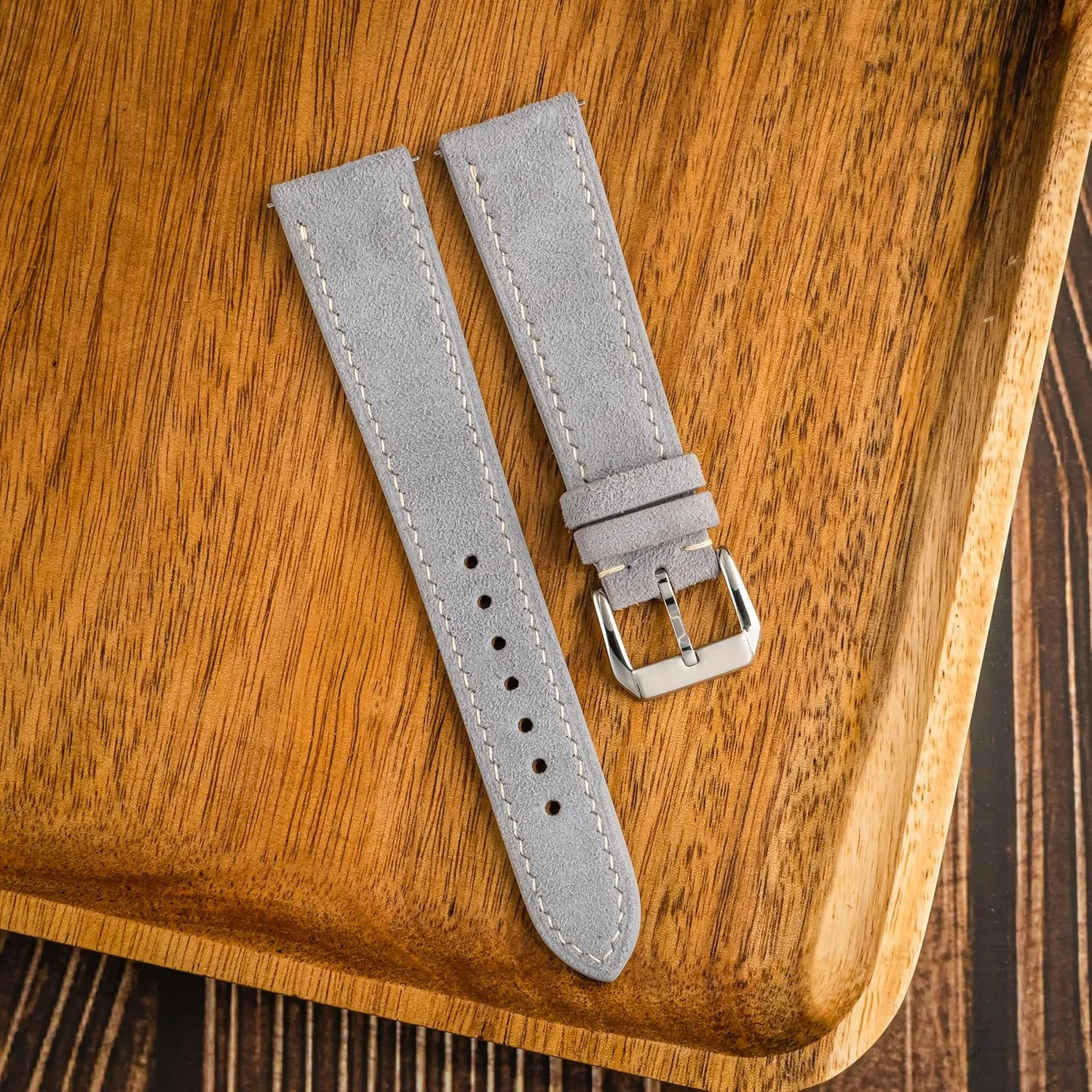 18mm, 19mm, 20mm, 21mm, 22mm Watches Replacement Band Suede Leather handmade Quick-Release Watch Band - Italian Genuine mutual former potter mat concern Mens Watch Strap - 