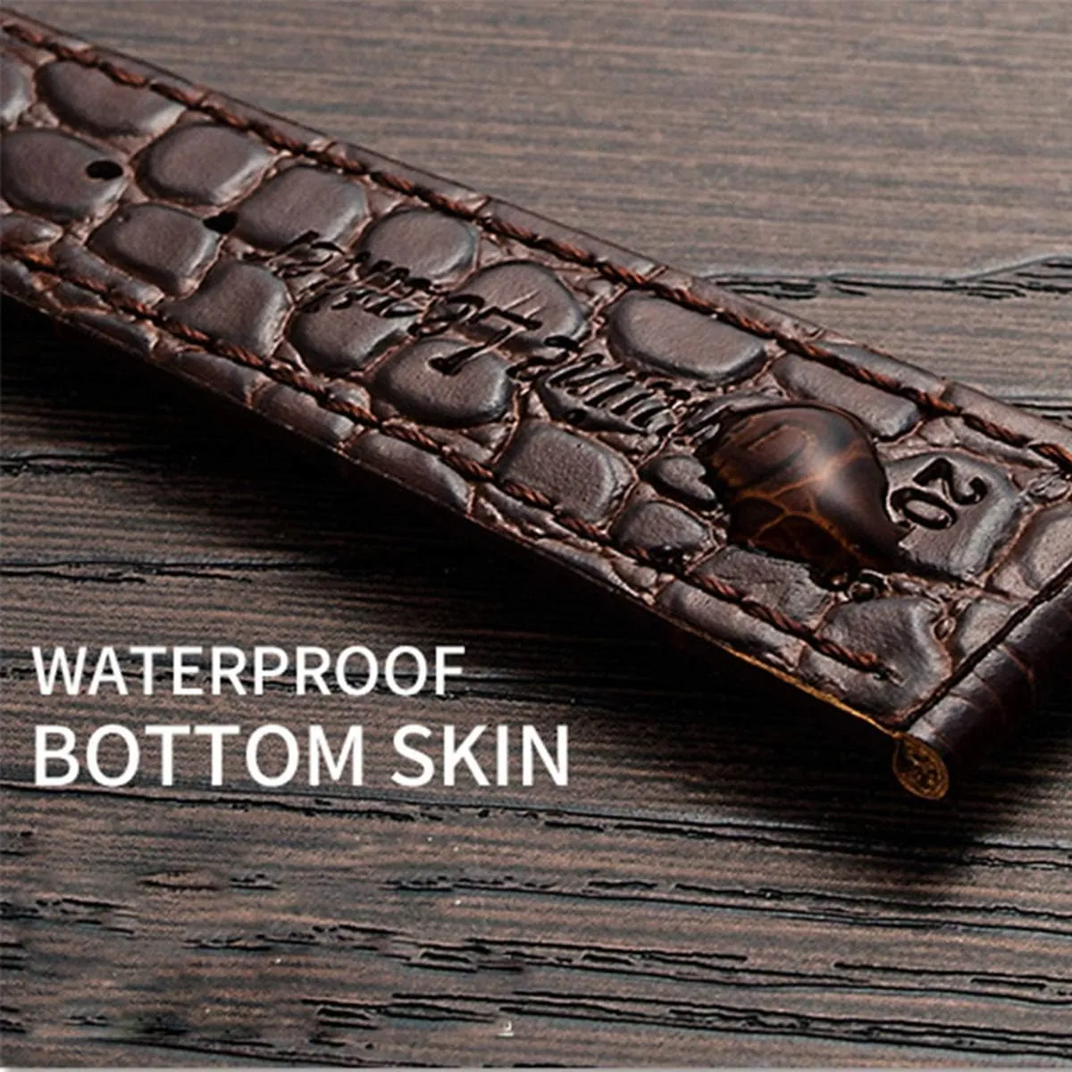 18mm/19mm/20mm/21mm/22mm/24mm Soft Calf Leather Watch Strap Alligator Grain shy clench return radiant diagonally conjunction Watch Band Universal Strap,Watchband 