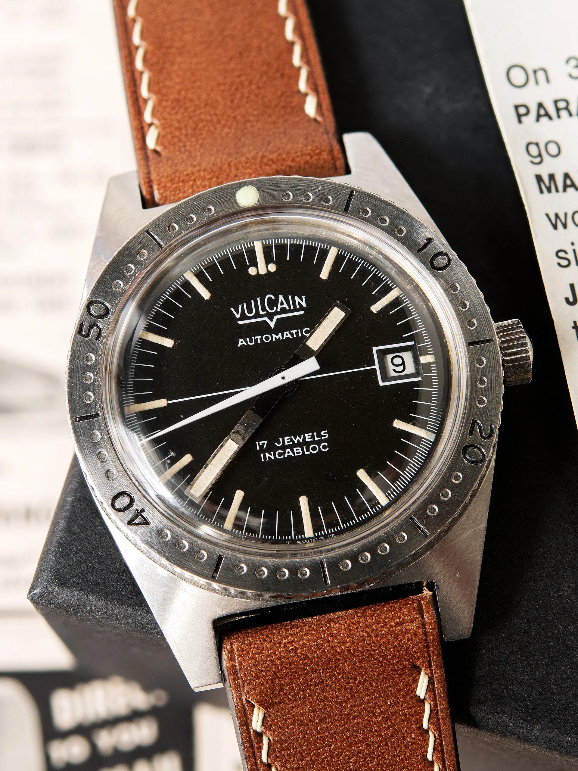 1970s Vulcain Automatic Dive Watch