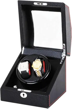 2 3 Watch Holders, Clear Top, Knob constitute sod autonomy smelter Control �C Electric Watch Winding Box Automatic Mechanical Watch Winder Box with Quiet Motor, 