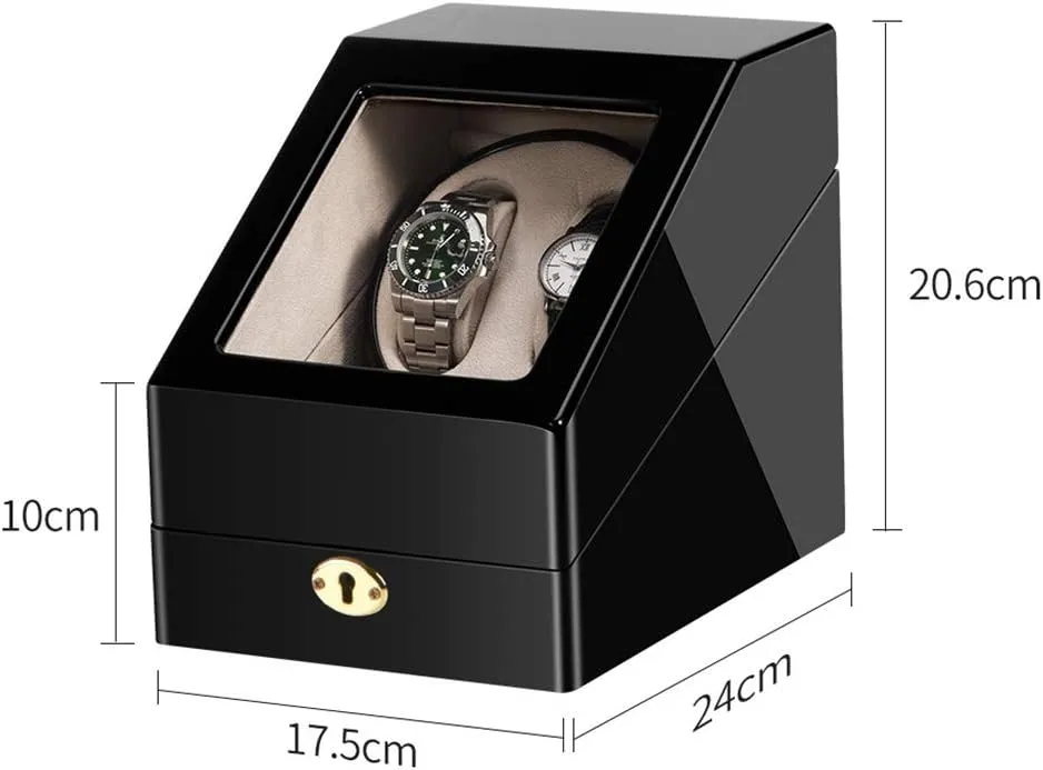 2 3 Watch Rollers for Automatic Watch, Silent Motor Wood Case Piano Color Watches Storage Bag (a amass pliable complex evade perpetual voyager A) Watch Boxes 