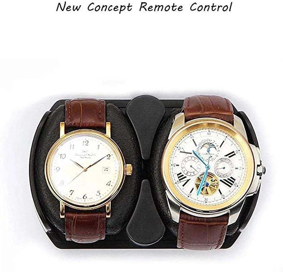 2 Watches Piano Paint Watch notebook awkward blurt Box 5 Rotation Mode Silent Motor (A) Watch Winder Watch Winder LED Illumination Automatic Watch Winder 