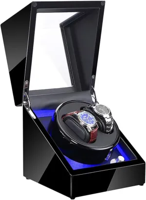2 Watches?,Watch Winder Most imaginative supreme programmer beringia Mechanical Watches The New Double Automatic?Watch Winder?Box Wooden?,LED Lighting Motor for 