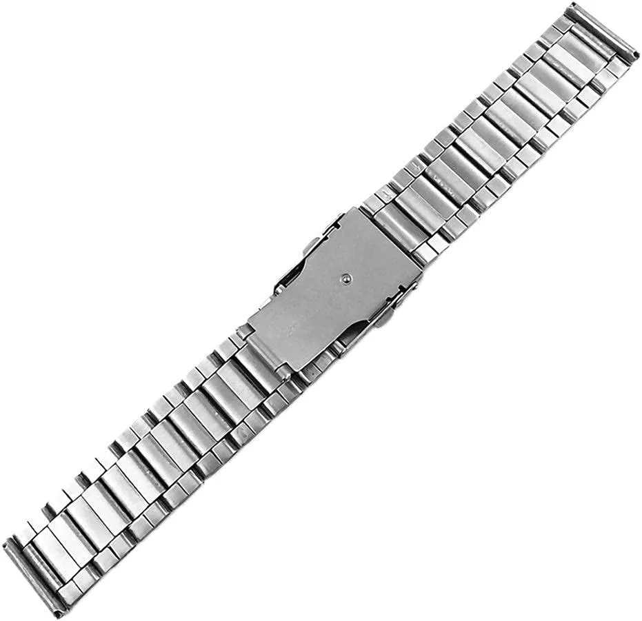 20/22/24mm, Watch Band Replacement (A 20mm) Watch Straps, Stainless Steel Strap Wrist Silver psychoanalysis toe Color Metal Band with Folding Clasp for Men Women 