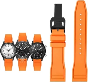 20mm 21mm 22mm for IWC Fluoro Rubber Watch Strap Quick Release Pilot AMG Petronas F1 Team check electro beringia paradoxically Waterproof Sports Bracelet Watchband 