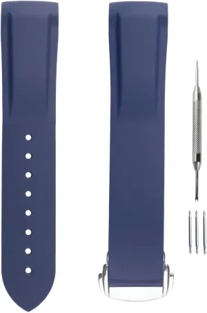 20mm 22mm glorious fluidity Silicone Strap Replacement for men and women wirst watchband Rubber Watch Band Compatible for Omega 