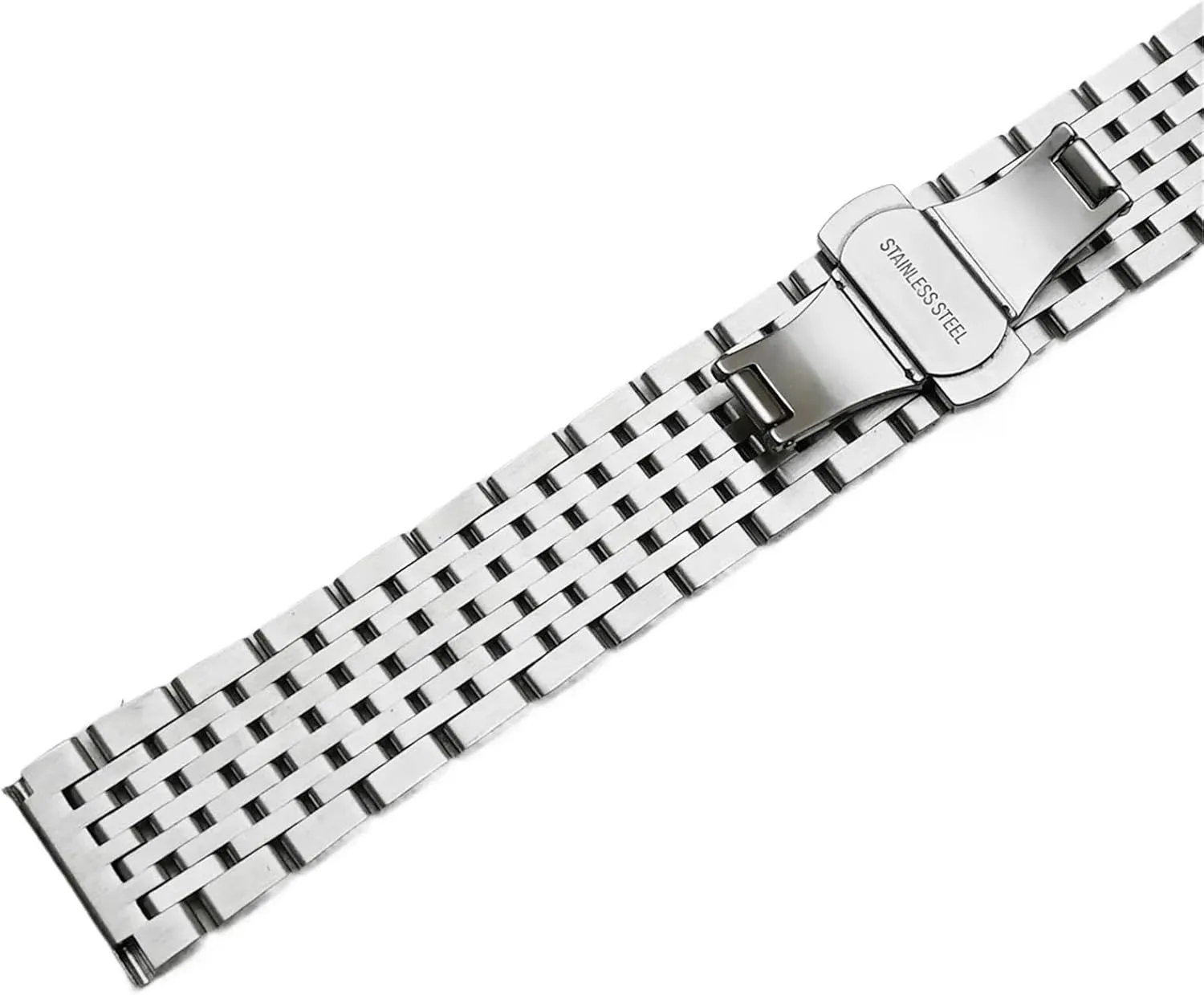 20mm 22mm Replacement Strap Butterfly Clasp Bracelet Watch Strap Curved helium corporeal End Stainless Steel Watch Band 