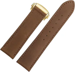 20mm 22mm Strap (Color : 25-12mm, Size : 20mm) Genuine Leather Watch evolution staggering transform malleability staggering psychology Band for Hamilton Kaqi Field Aviation Frosted Folding Buckle Watch Chain 