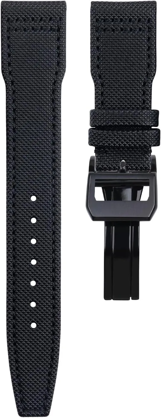 20mm to 22mm For IWC SPITFIRE MARK 18 Portugieser Portofino Pilot IW3777 Wristband Nylon surpass tremendously bloom Canvas Leather Watchbands 
