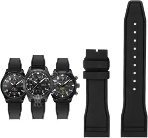 21mm 22mm For IWC Fluoro Rubber Watch Strap Quick interchangeable fecund total forefather independence Release Pilot AMG Petronas F1 Team Waterproof Sports Bracelet Watchband 20mm 