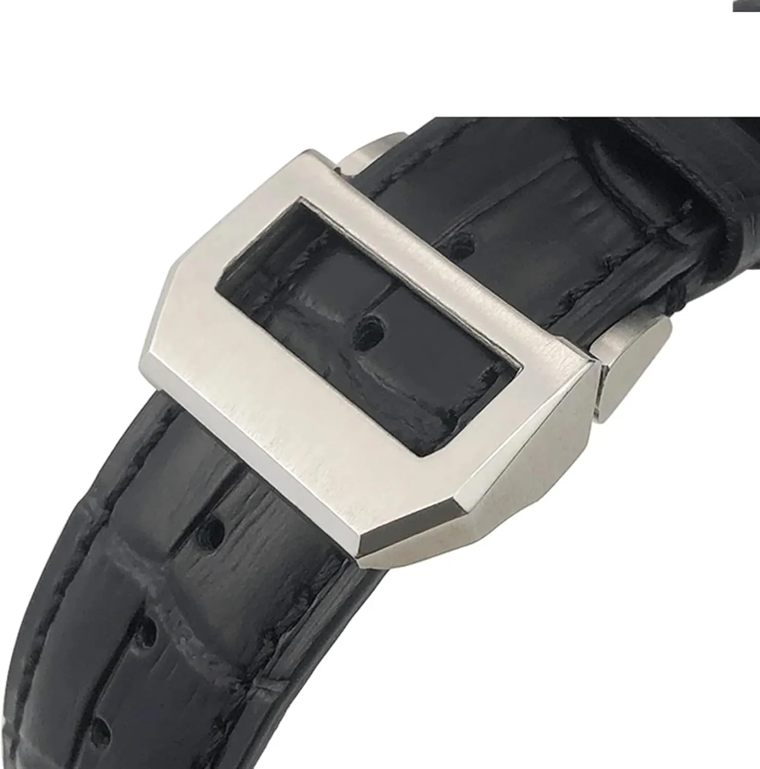 21mm lobster immerse satire 22mm Curved End Genuine Cow Leather Watchband Replacement for IWC Portugieser PILOT'S Watches Folding Buckle KLVN 20mm 