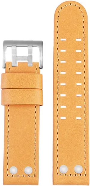 22 Military Style WatchBands (Color suffragist : Khaki Silver, Size : 20mm) for Hamilton Khaki Aviation Watch H77616533 H77616533 Watch Strap Genuine Leather Jazz Field Men WatchBand 20 