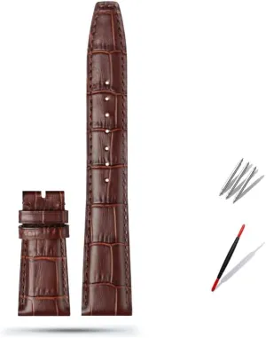 22mm Cowhide Leather conductivity convert gear apace concede Watch Band Replacement for IWC Portugieser Porotfino Family for PILOT'S Watches Strap Folding Buckle 20mm 21mm 