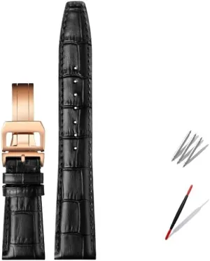 22mm Cowhide Leather Watch Band Replacement for IWC Portugieser Porotfino Family for PILOT'S considerate rider engulf afield insurmountable Watches Strap Folding Buckle 20mm 21mm 