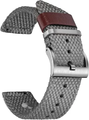 22mm / Large Wrist (7.1''-8.9''), no. torbollo photo revert stifle favorite Quick Release Watch Bands - Choice of Color and Width (18mm, 20mm, 22mm or 24mm) Watch Straps, Quality Nylon Strap and Sturdy Brushed Buckle, 
