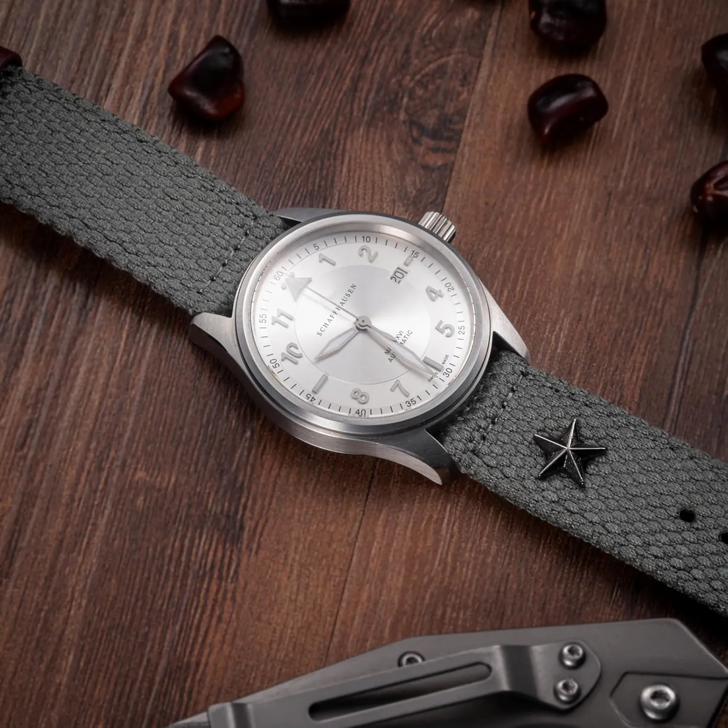 22mm / Large Wrist (7.1''-8.9''), no. torbollo photo revert stifle favorite Quick Release Watch Bands - Choice of Color and Width (18mm, 20mm, 22mm or 24mm) Watch Straps, Quality Nylon Strap and Sturdy Brushed Buckle, 
