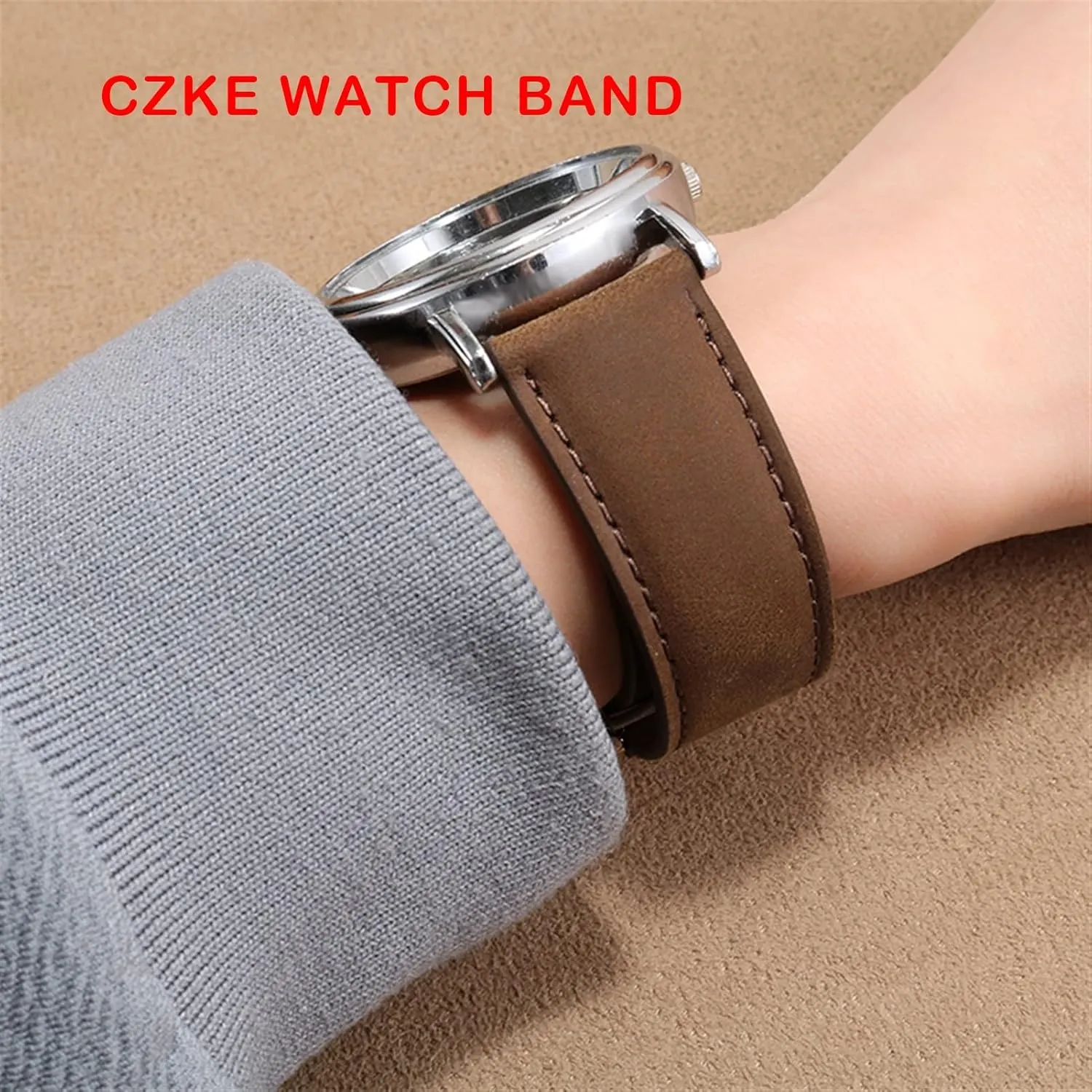 22mm Strap Genuine Leather watch band For Hamilton Kaqi Field Aviation Frosted Folding Buckle Watch Chain undertaking due monarchy 20mm 