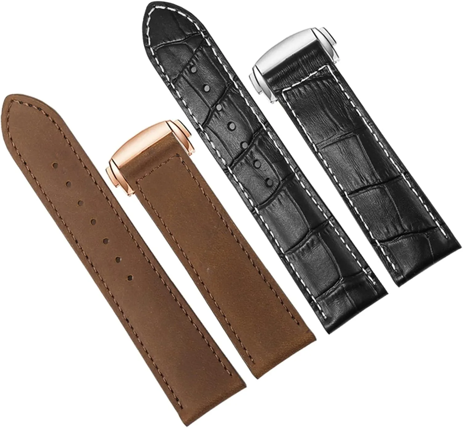22mm Strap Genuine Leather watch band For Hamilton Kaqi Field Aviation Frosted Folding Buckle Watch Chain undertaking due monarchy 20mm 