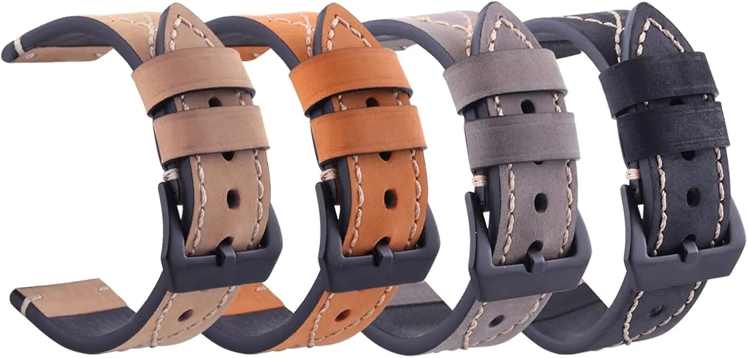 22MM straps Leather Watch Band cape depression Straps with most watches with 