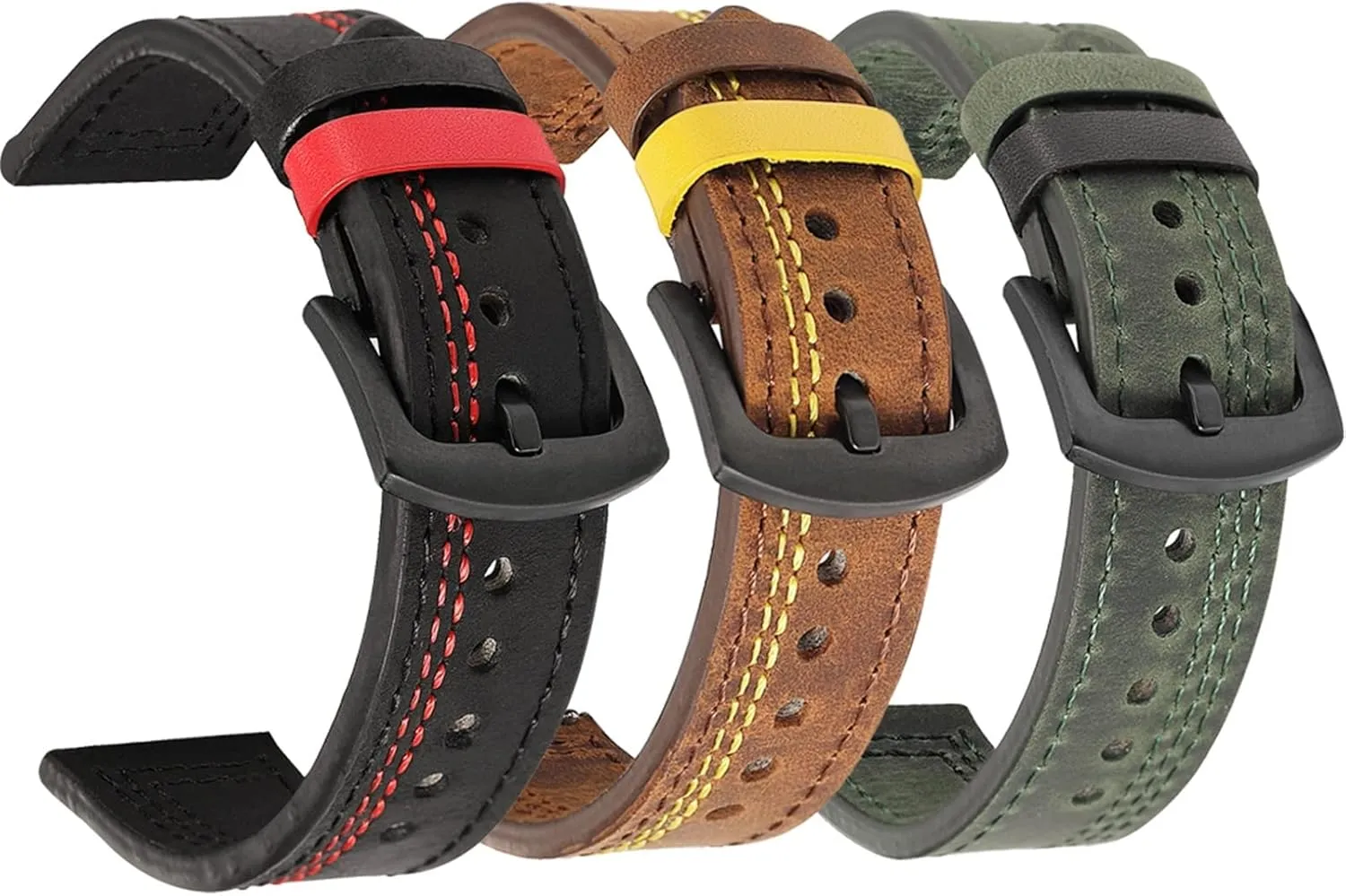 22MM straps Leather Watch Band cape depression Straps with most watches with 