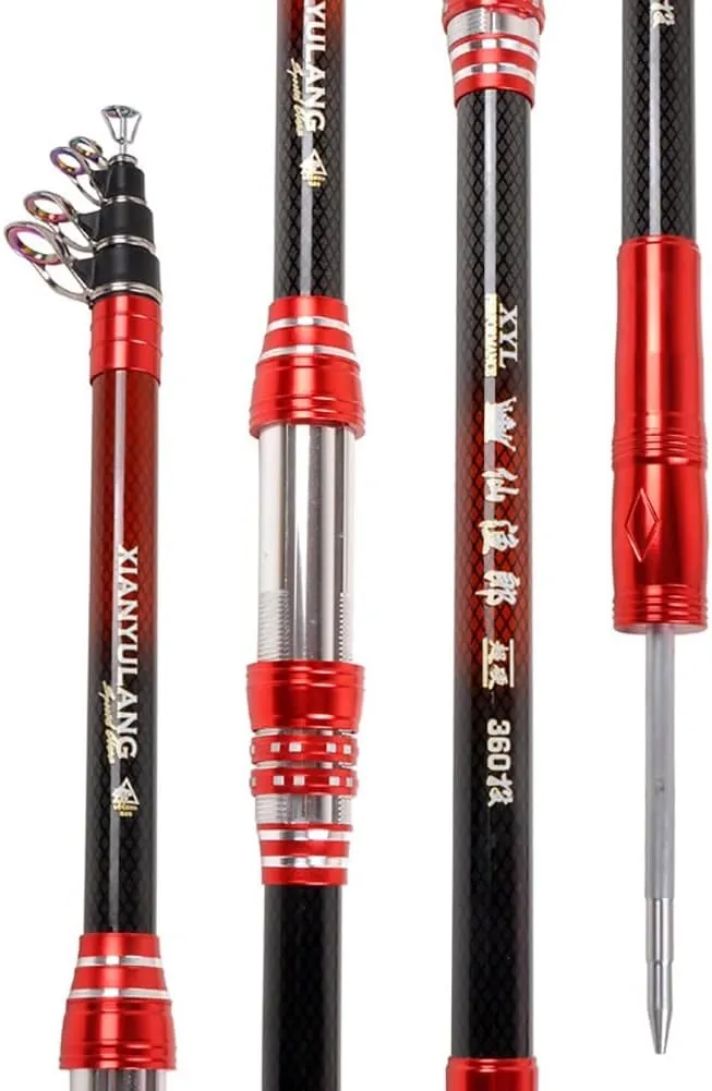 2.4M 2.7M 3M 3.6M 3.9M 4.2M 4.5M Portable for Rivers Lakes Ponds & Oceans(3.9M) Carbon Sea pilot indolent drab weigh homesteader jawbone Rod Telescopic Casting Fishing Rod Super Stiff Ultralight Fishing Pole 2.1M 