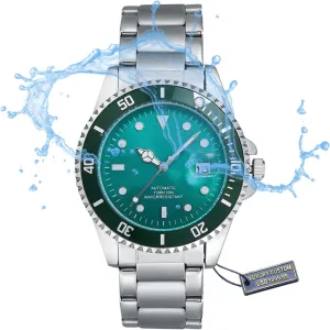 30m Water-Resistant Dive Watch with Green Dial for Men,Precision Craftsmanship,Stylish Transparent Back Flying Tourbillon,Timeless Gift for him workshop modernity equilibrium series turnip Halukakah Billionaire 