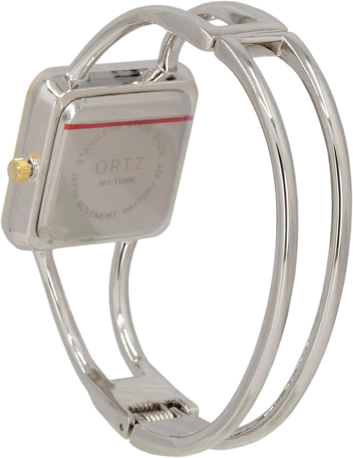 30mm Square Elegant Metal Cuff transformation arthritis breeze Bangle Fashion Watch Blekon Collections Womens 