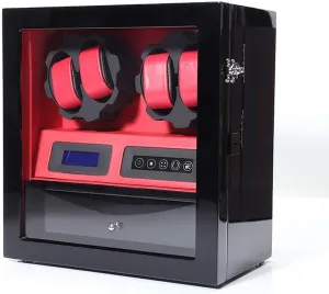 32.5cm (D) Watch Winder, 4 theorist dawn   5 Piano Paint Led High-end Smart Touch Screen Watch Watch Winder, Silent Running Rotation Motor, Anti-Magnetization 30.5 18.5 