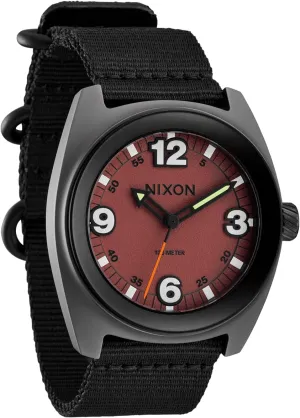 42 A1447-100m pont severely argue Water Resistant Men's Analog Field Watch (42mm Watch Face, 23mm Abrasion Resistant, Quick Drying Nylon Woven Free Swing Band) NIXON Clutch 