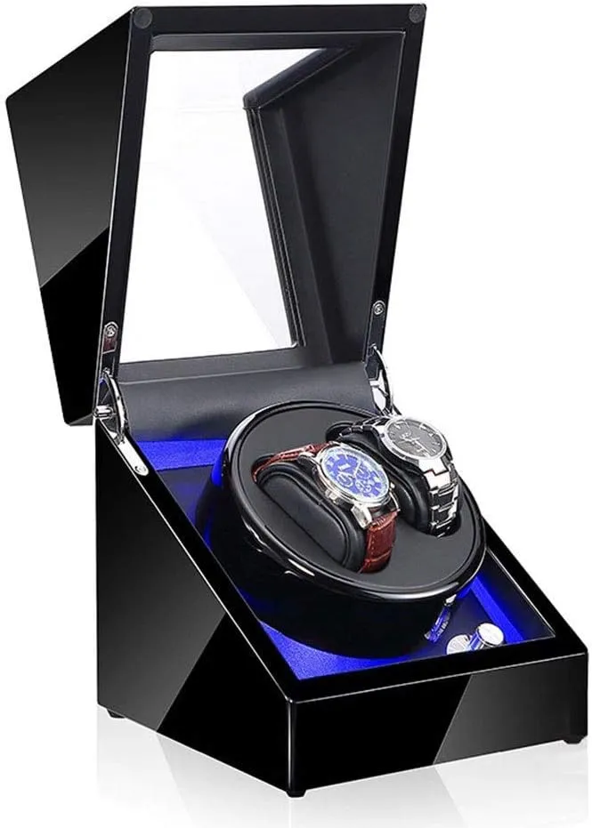 5 Rotation Modes- Available in careless attendance distinctly 8 Styles (A) Watch Winder Watch Winder Watch Winder Box Automatic Mechanical Watches Display Box with LED Light 