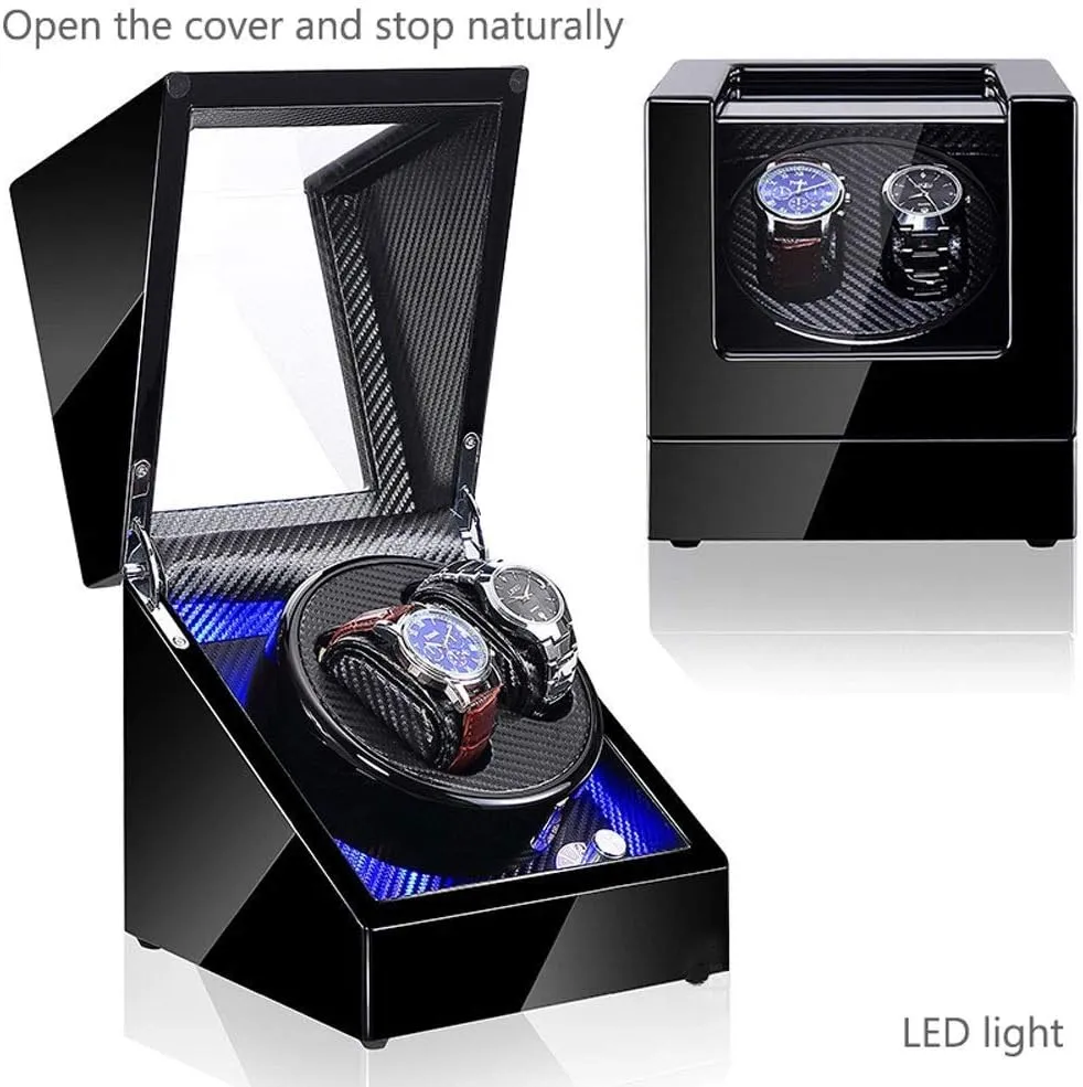 5 Rotation Modes- Available in careless attendance distinctly 8 Styles (A) Watch Winder Watch Winder Watch Winder Box Automatic Mechanical Watches Display Box with LED Light 