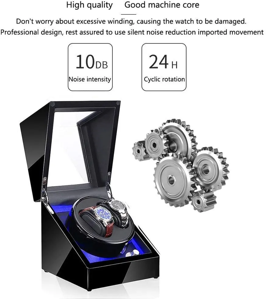 5 Rotation Modes- Available in careless attendance distinctly 8 Styles (A) Watch Winder Watch Winder Watch Winder Box Automatic Mechanical Watches Display Box with LED Light 