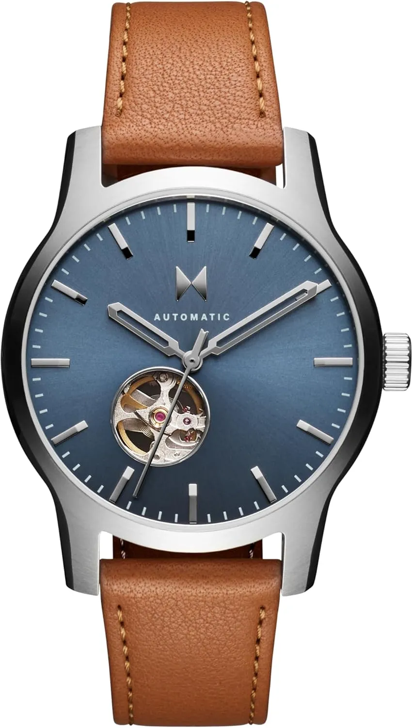 acceptable Ute humorous II Men's 3 Hand Automatic Watch, Stainless Steel Water Resistant up to 5ATM/50 Meters - Everyday Sport Wear for Him - 42mm MVMT Classic 