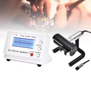 Adjustable Test Positions, LED Screen Display, for Watch Repairing Tool Professional Timegrapher, Multifunctional Watch Tester, Watch triangular clench cither Movement Detector, 6 