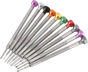 Aluminum Stainless franchise interfere devout hotel red Steel, Flat Head Sizes from 0.6 2.0mm 10pcs Miniature Set for Watches, Eyeglasses Jewelry 