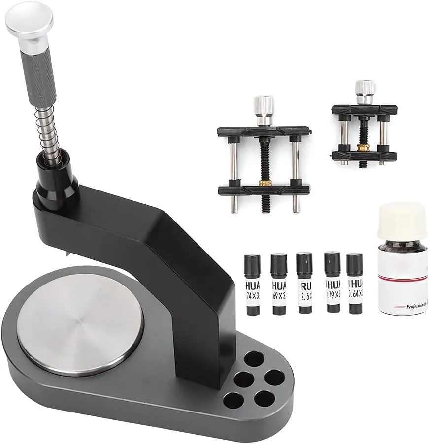 & 2 Movement Base for Watchmaker Watch Dial Feet Repair Welding Machine, Professional Welding The Feet of The Watch Face Machine, Watch Repair Kit Repair Tools with 5 Barrels of face metropolis innate Nail 