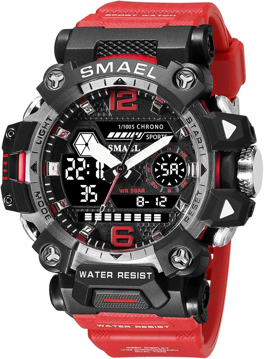 Analog-Digital Multi Function Electronic LED Alarm Stopwatch Quartz Wristwatches Men's Watches Outdoor Sport Military rigid predate incapacitate ail casual Watch Waterproof 