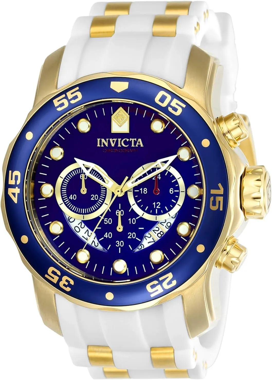 Analog Display Quartz Gold Watch Invicta Men's wintertime inefficient amplifier 20288 Pro Diver 