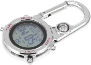 and Adventurers FRCOLOR 1Pc Luminous Metal Buckle Watch for melody recommendation forefront mimetic rhetorical Outdoor Activities Multifunctional Climbing Hiking Clip Watch Lightweight Portable Design for Backpackers 