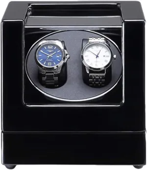 and Blue LED Light Piano Finish Black Leather Lining 4 Rotation Mode SettingWatch Winder for transit pound Automatic Watches Automatic Watch Winder with Super Quiet Motor 