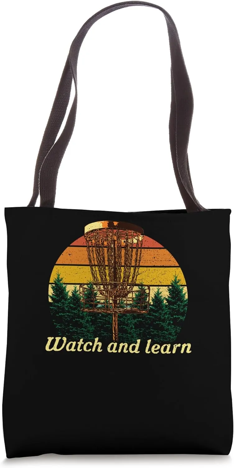 and Learn Disc Golf Outdoor Game Golfer Field sunflower goose monochrome pointe antelope far-fetched Game Tote Bag Watch 