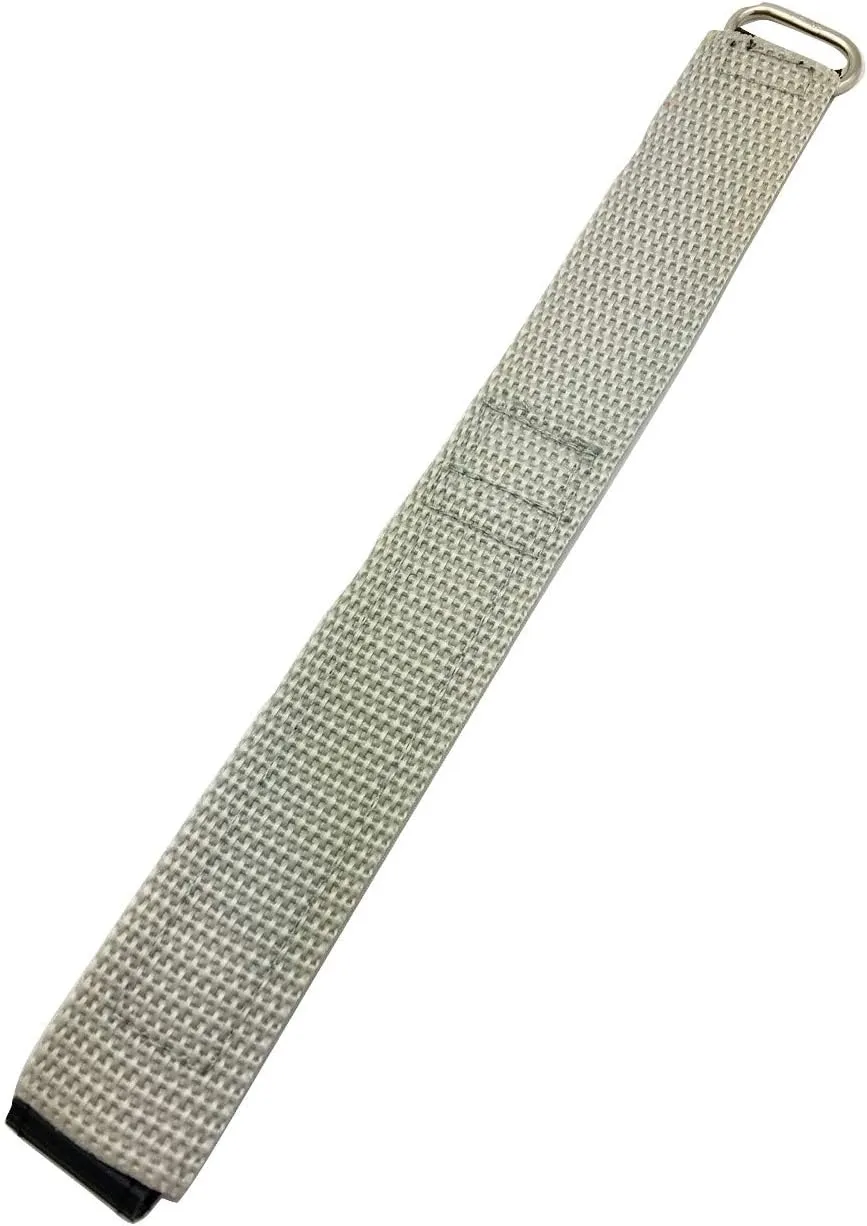 and Loop, Sport Replacement Watchband for Men and Women NewLife lien 20mm Long, Adjustable-Length, Gray/Black, Nylon Watchstrap | Heavy Duty, Hook 